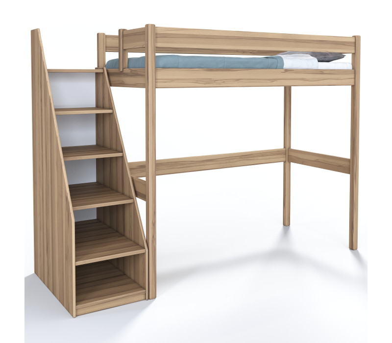 Łóżko piętrowe z buku rdzeniowego Junior 22