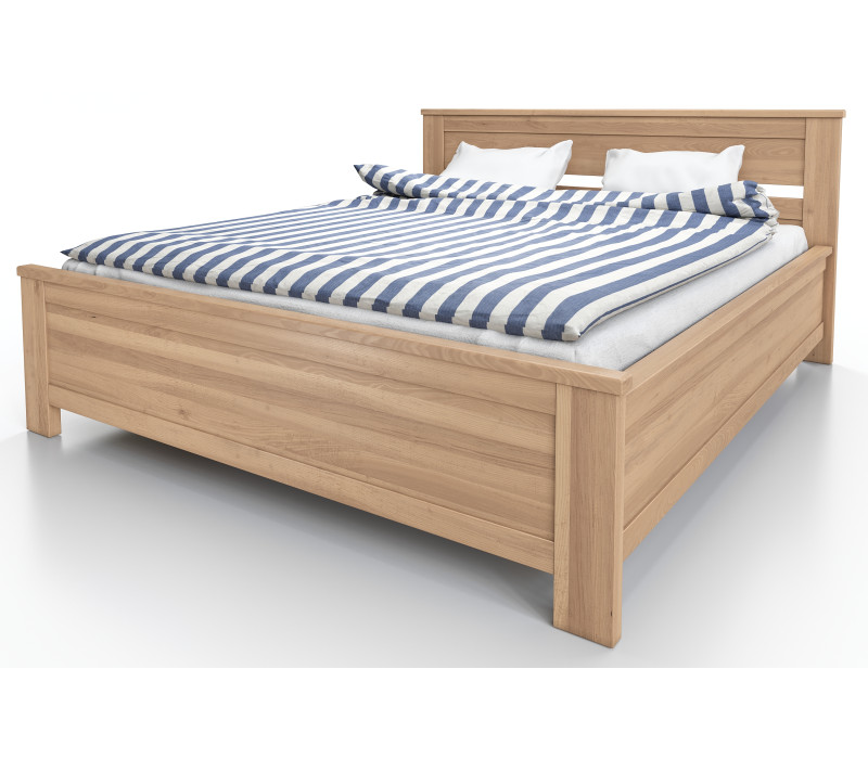 Łóżko bukowe Laura z pojemnikiem