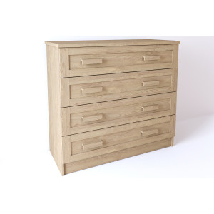 Komoda drewniana z litego drewna jesiowego Laura