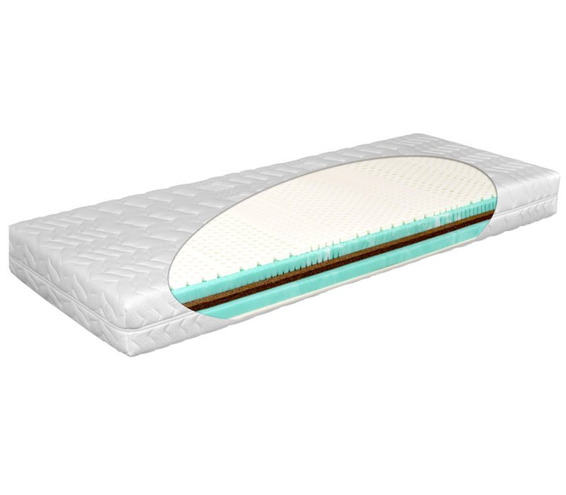 Materac latex zone green